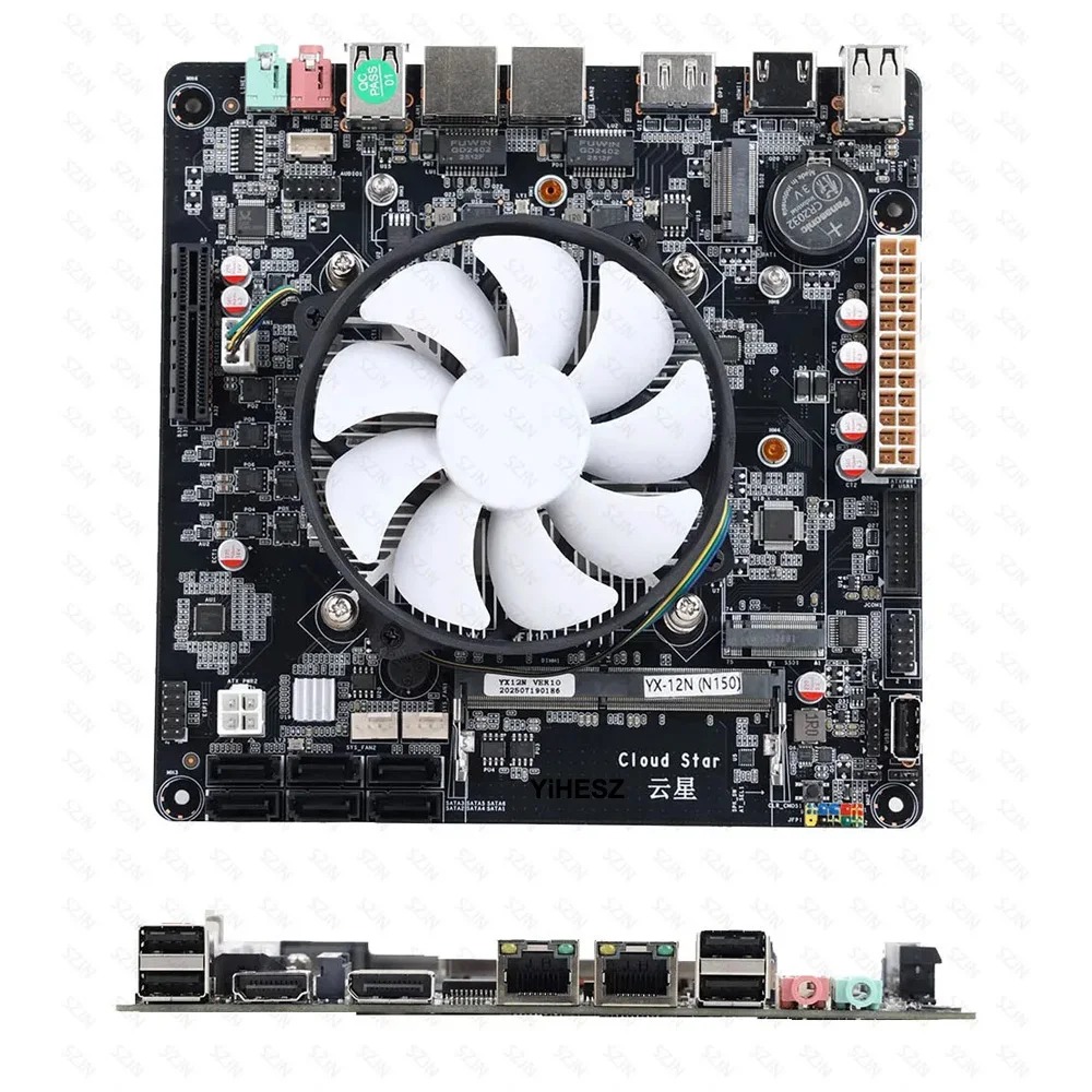 لوحة أم NAS بـ 6 فتحات N100/N1 - مراجعة Nas Motherboard N100 6 Sata وسعره
